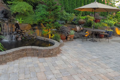 Brick Pool Deck Patio