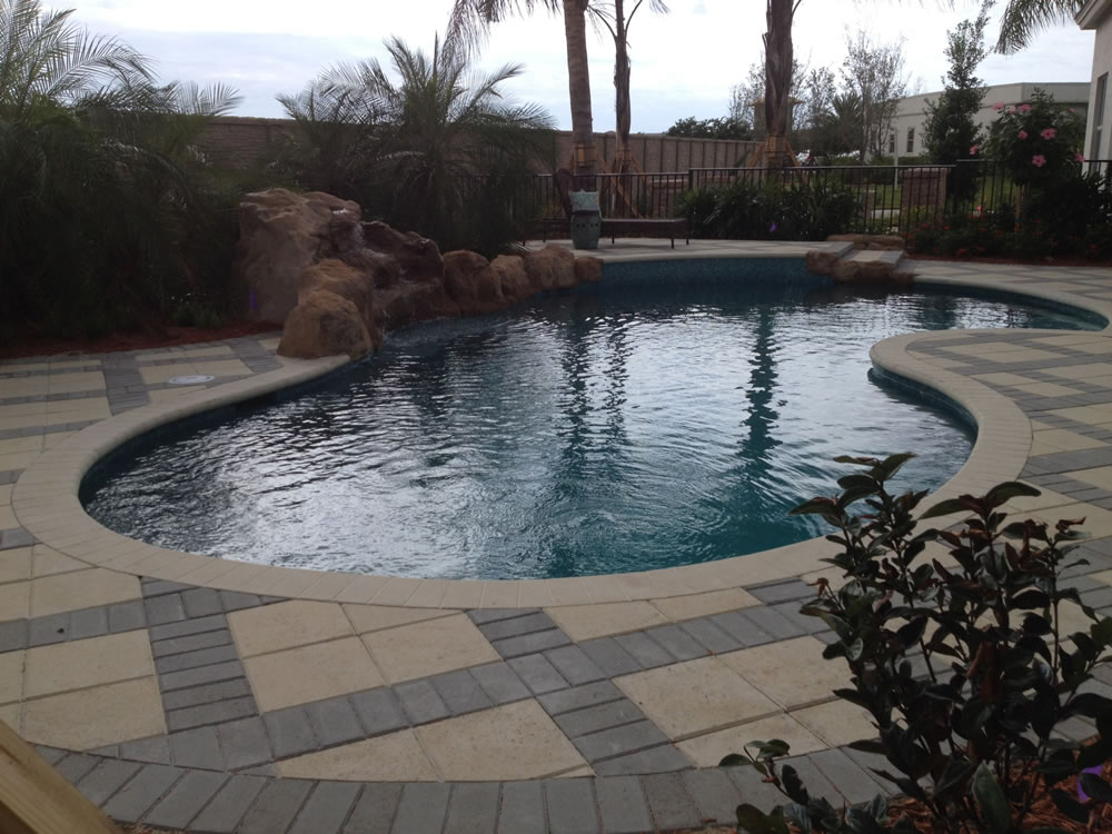 Brick Pool Decks - Platinum Pavers