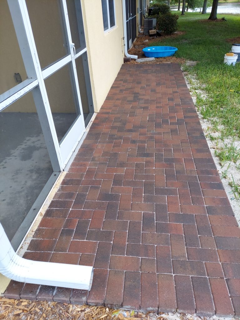 backyard brick pavers
