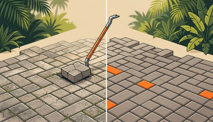 Replacement Pavers Florida: Match an Older Driveway