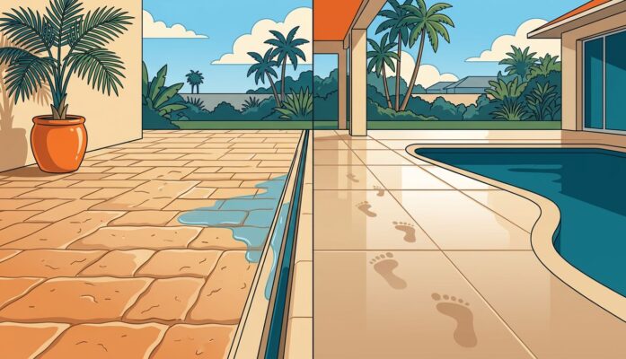 Tumbled vs Smooth Pavers for Florida Patios