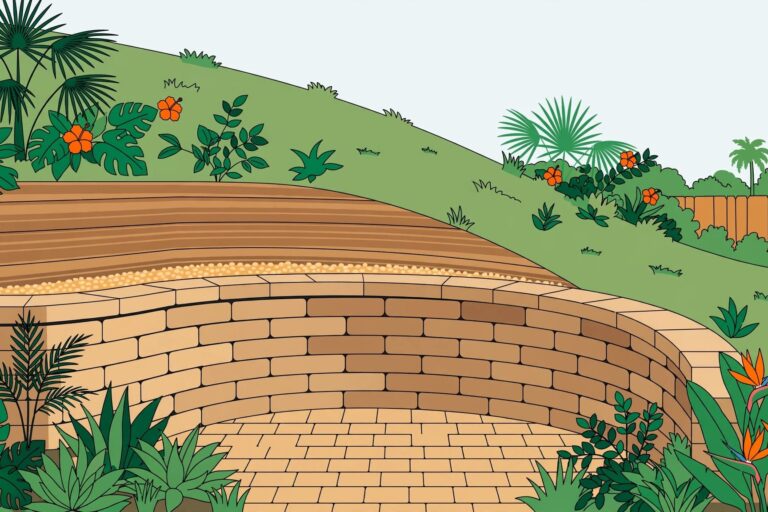 Featured Paver Retaining Walls For Florida Yard Grade Chang paver retaining walls